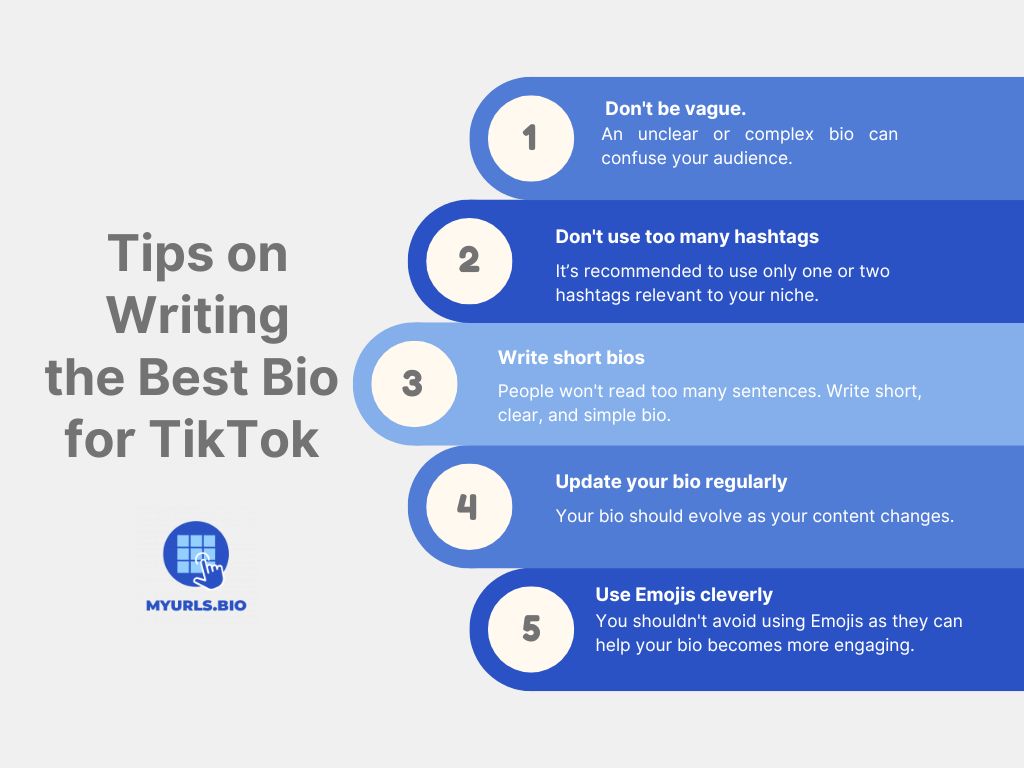 Tips on writing bio for TikTok